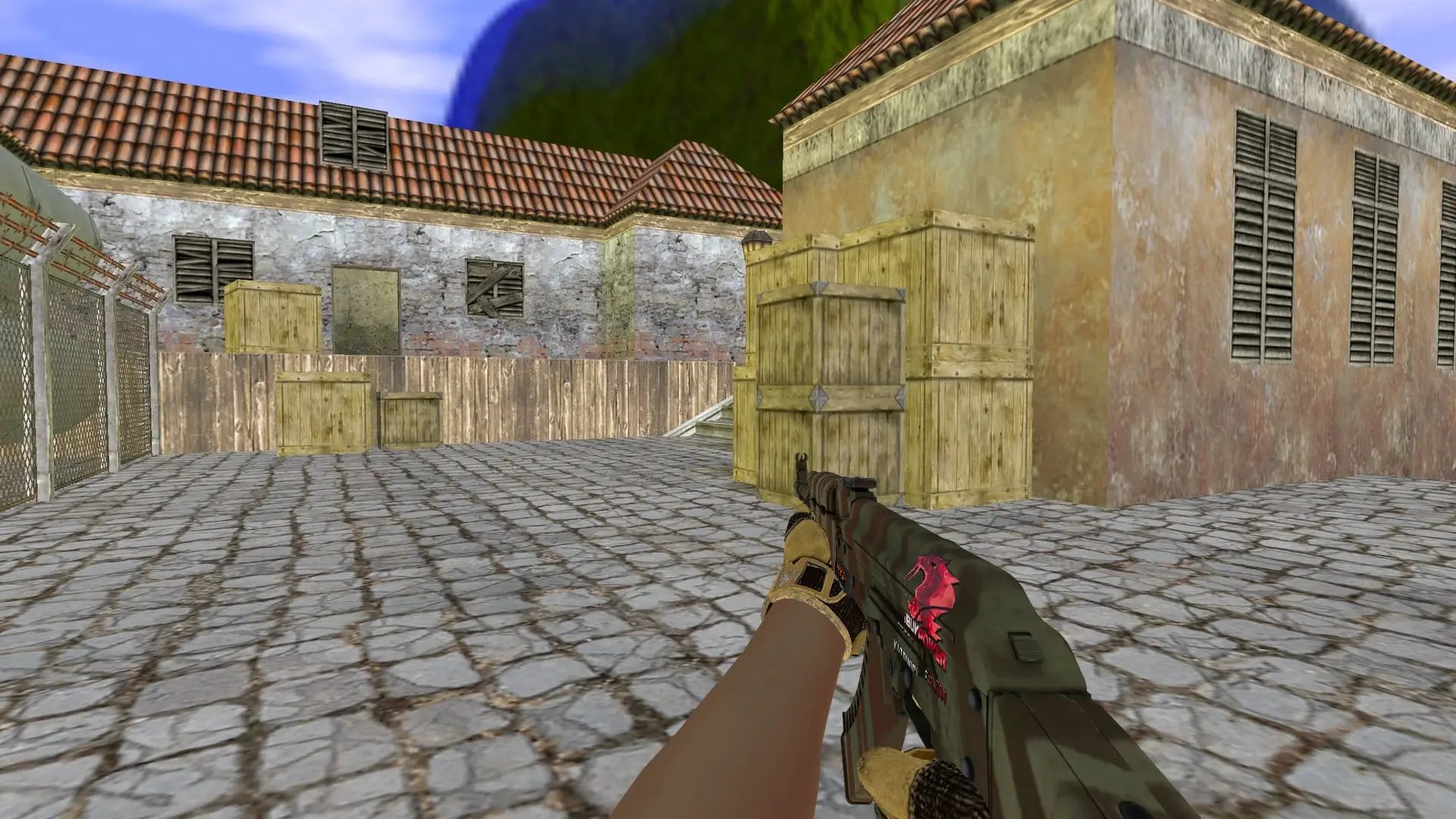AK-47 — Sport Gloves Arid Pack — de_inferno (first person)