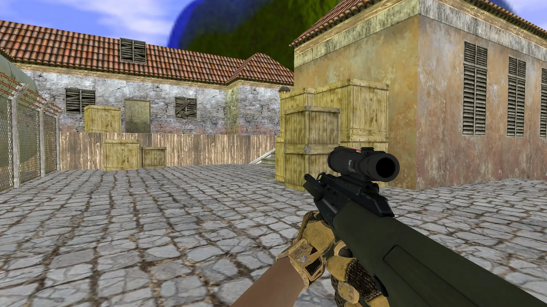 AUG — Sport Gloves Arid Pack — de_inferno (first person)