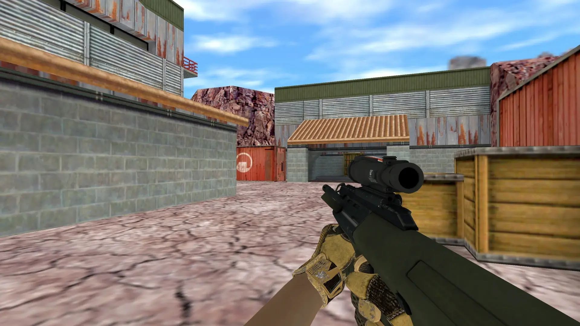 AUG — Sport Gloves Arid Pack — de_nuke (first person)