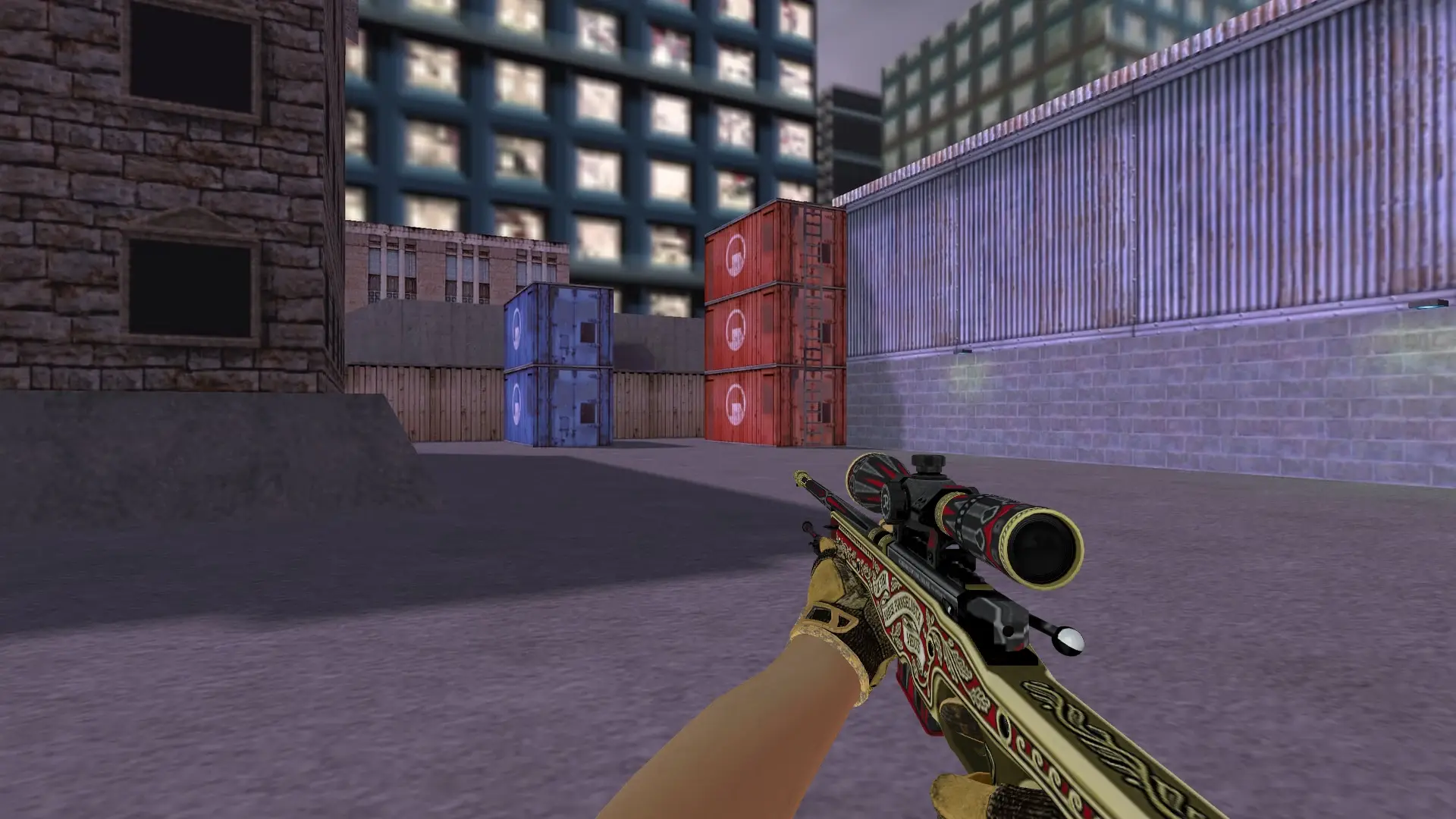 AWP — Sport Gloves Arid Pack — cs_assault (first person)