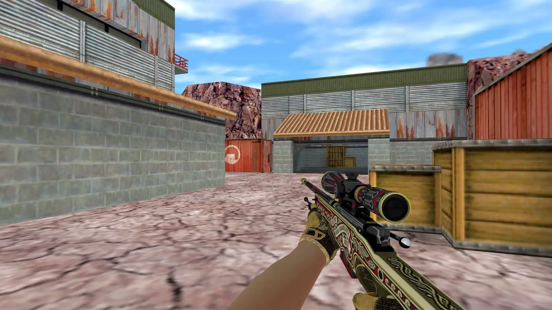 AWP — Sport Gloves Arid Pack — de_nuke (first person)