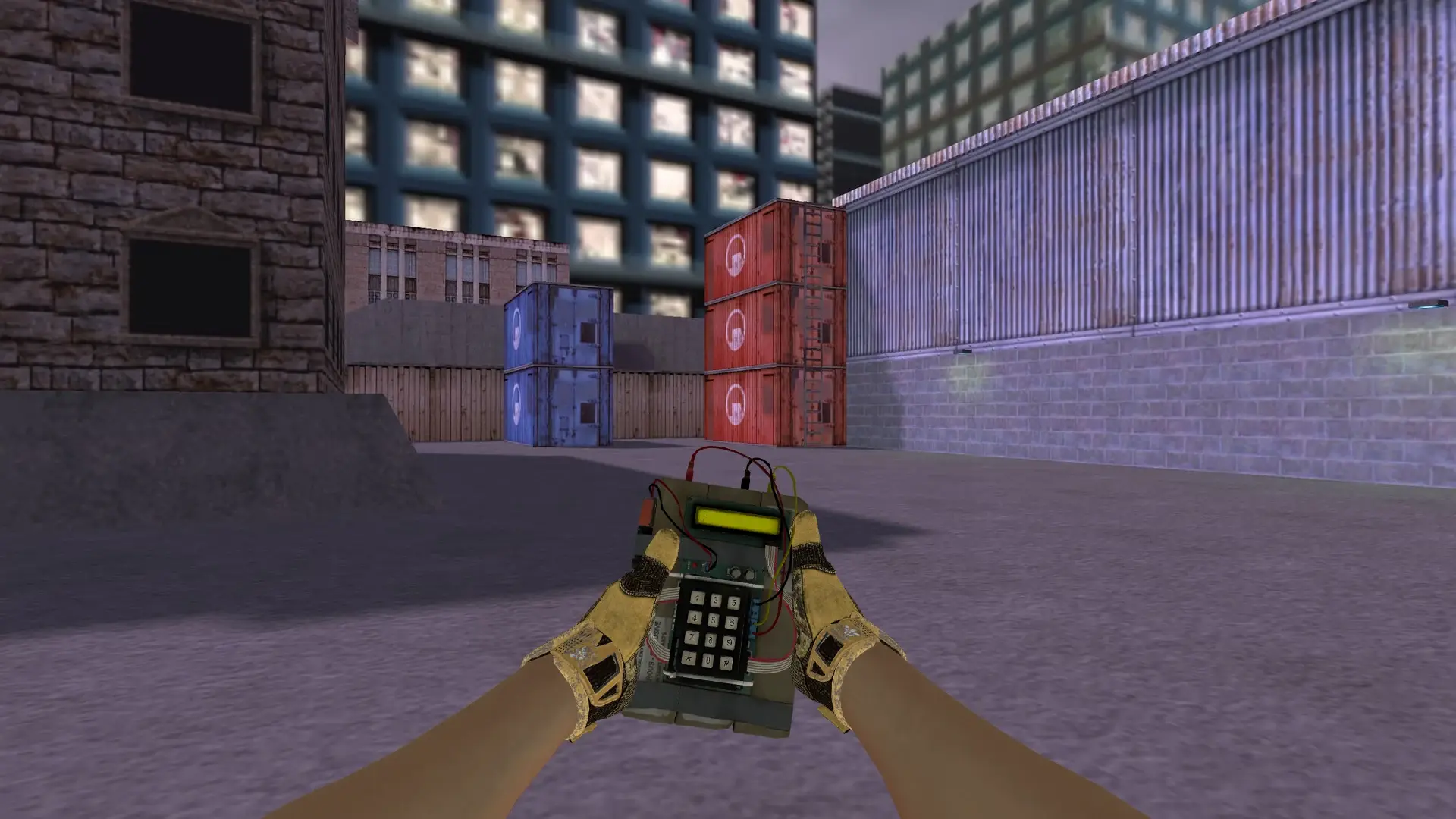 C4 — Sport Gloves Arid Pack — cs_assault (first person)