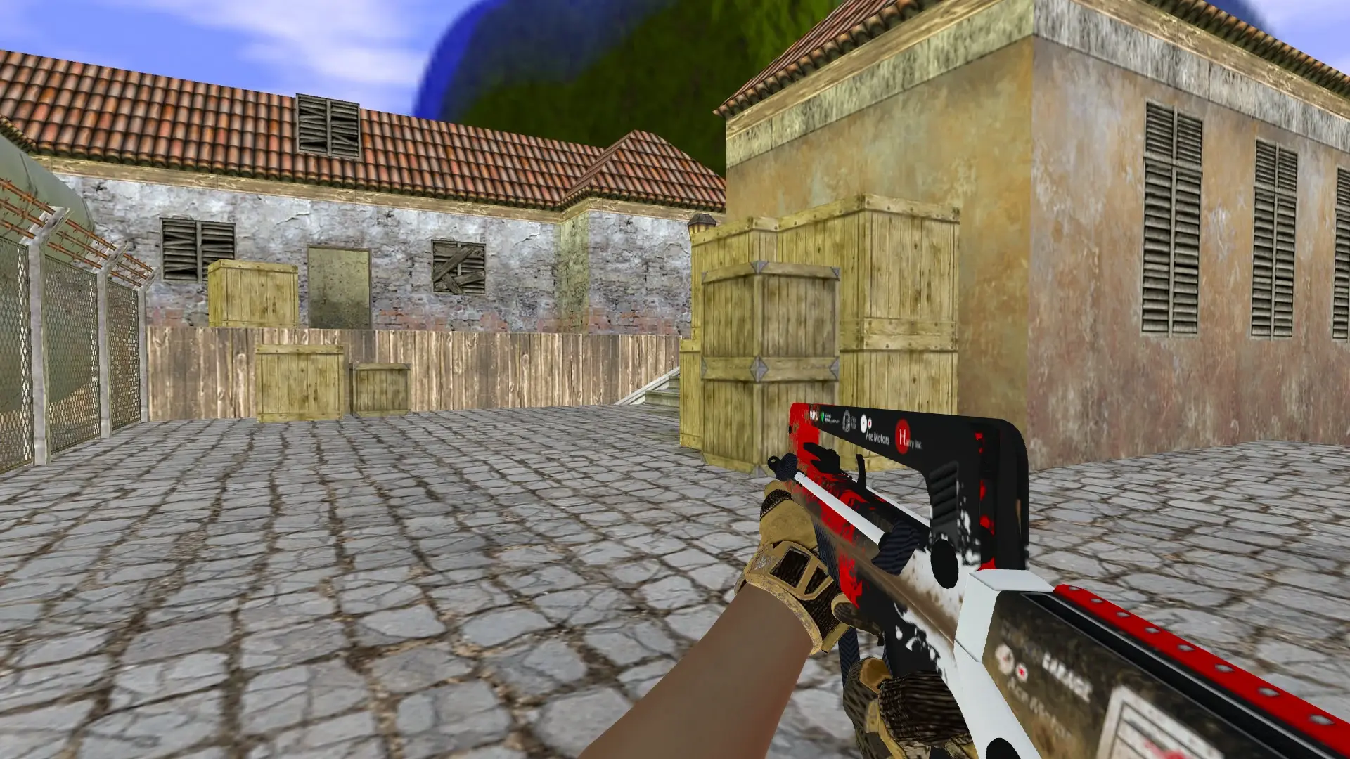 FAMAS — Sport Gloves Arid Pack — de_inferno (first person)
