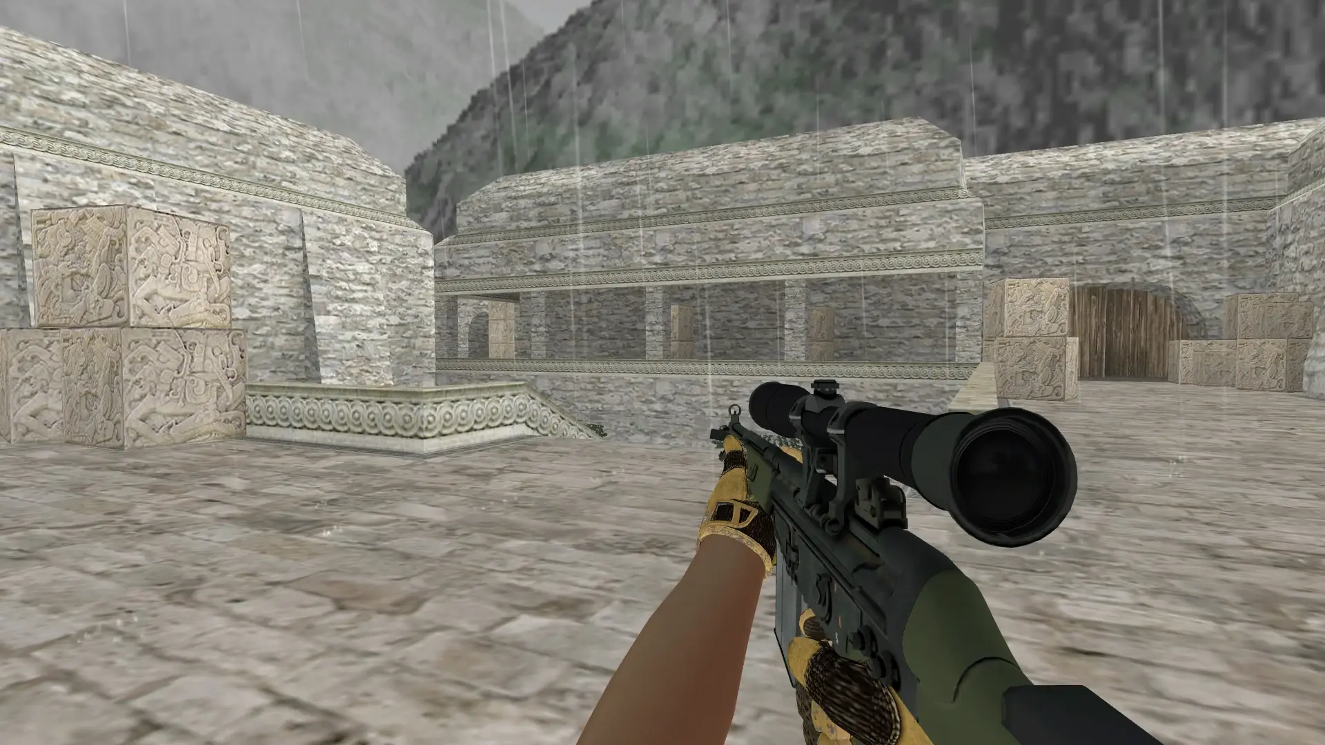 G3SG1 — Sport Gloves Arid Pack — de_aztec (first person)