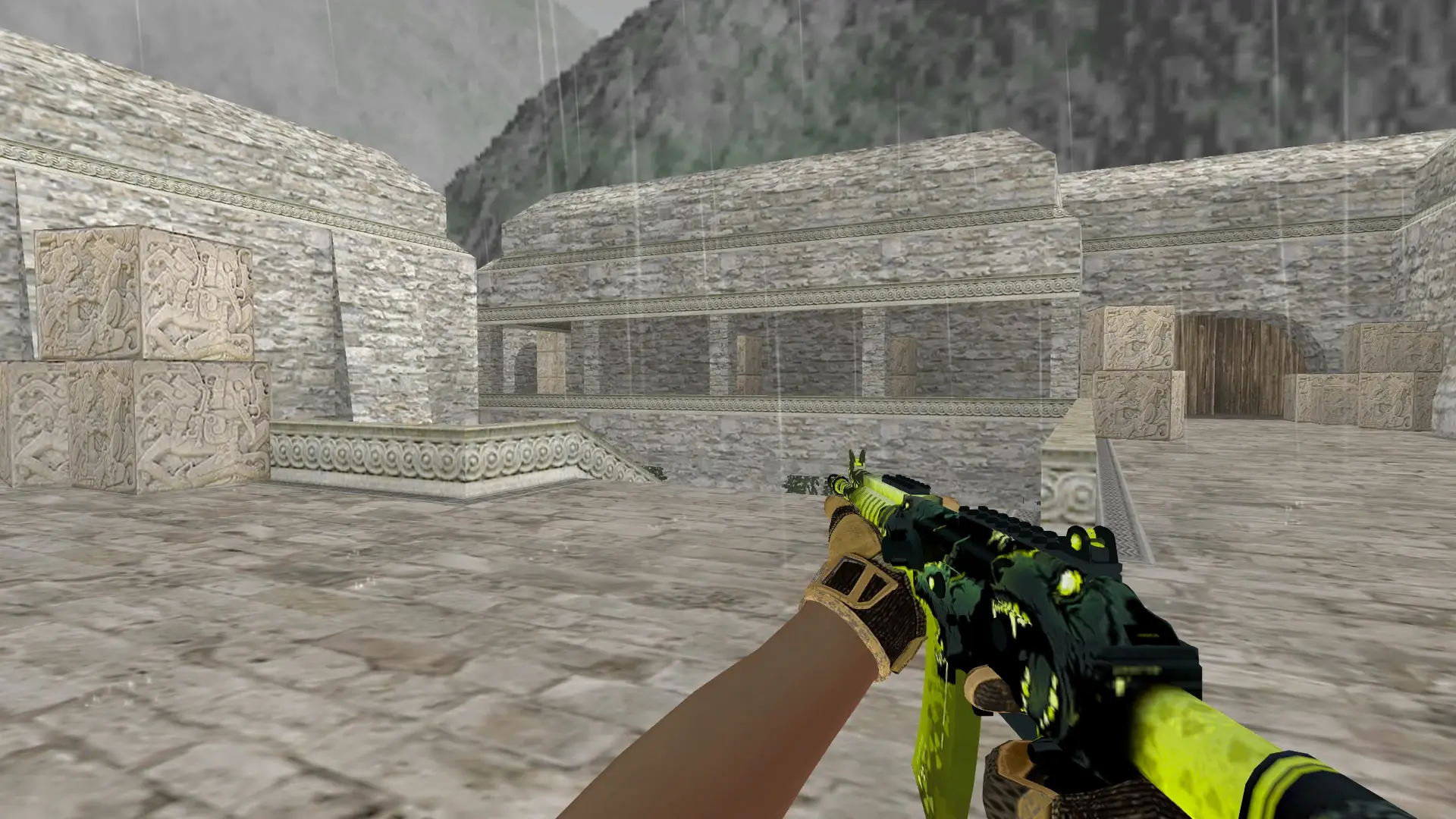Galil AR — Sport Gloves Arid Pack — de_aztec (first person)