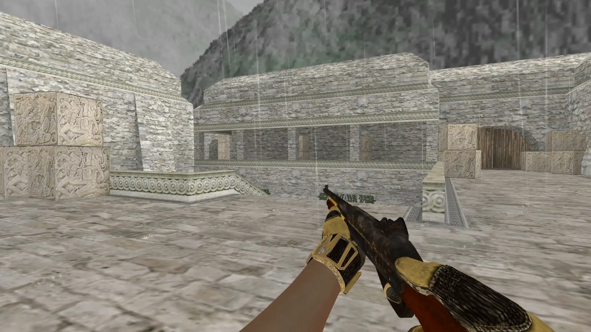 M3 — Sport Gloves Arid Pack — de_aztec (first person)