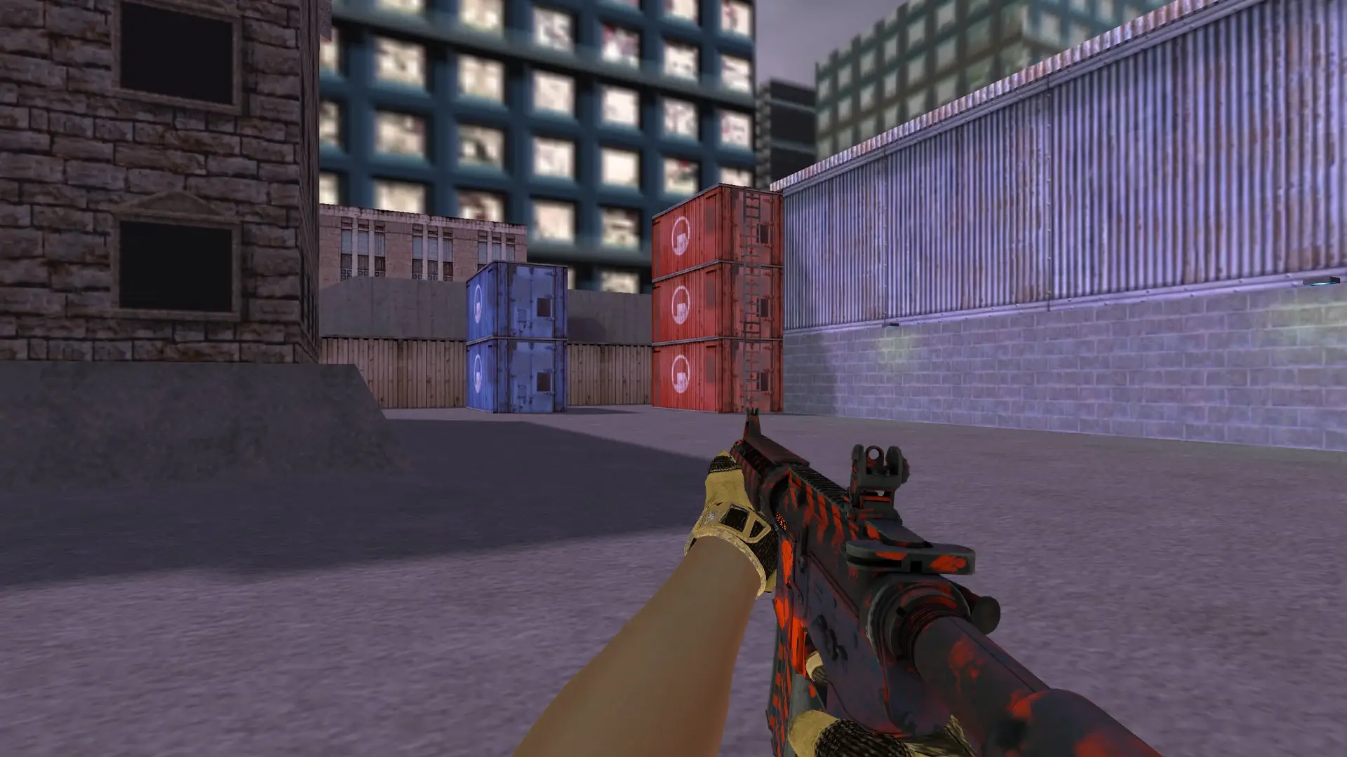 M4A1 — Sport Gloves Arid Pack — cs_assault (first person)