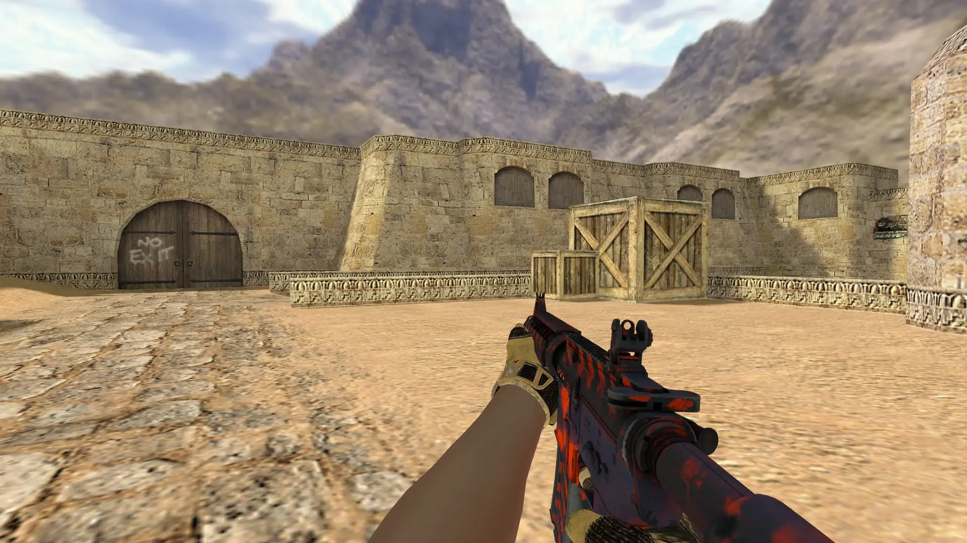 M4A1 — Sport Gloves Arid Pack — de_dust2 (first person)