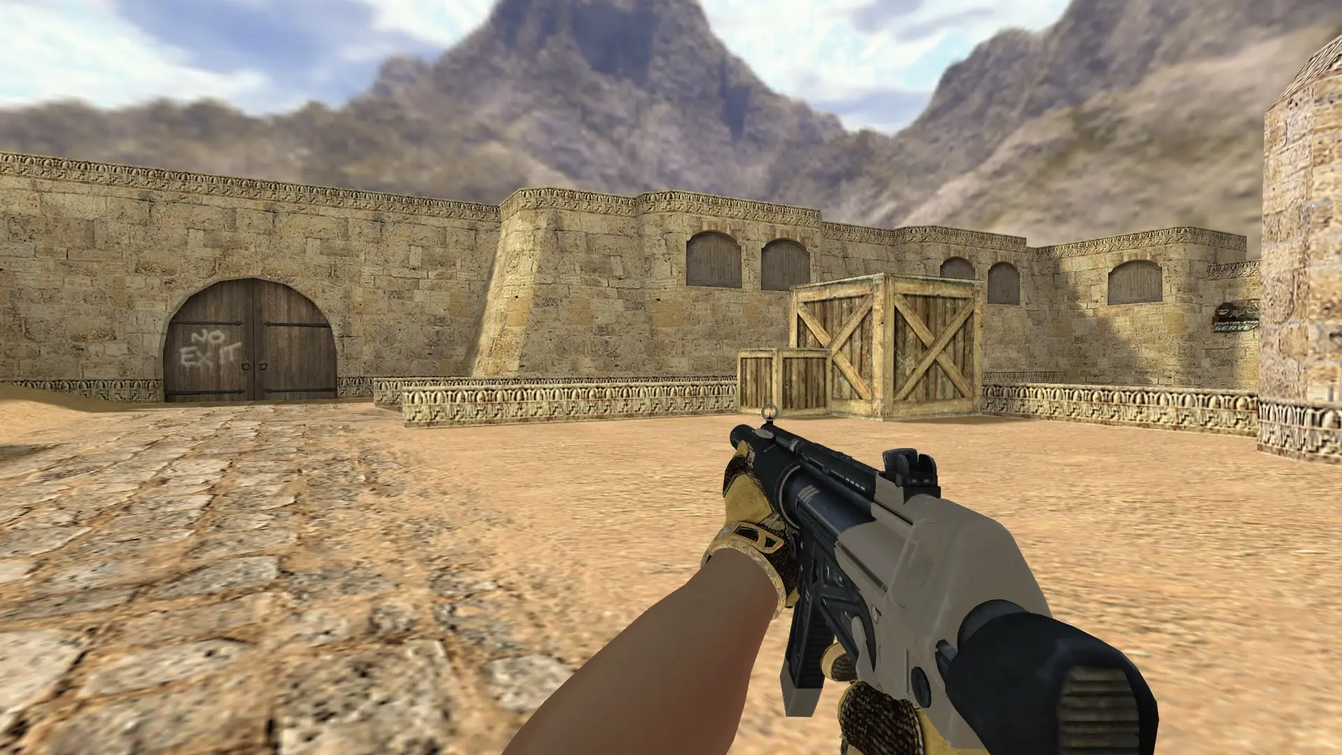MP5 — Sport Gloves Arid Pack — de_dust2 (first person)
