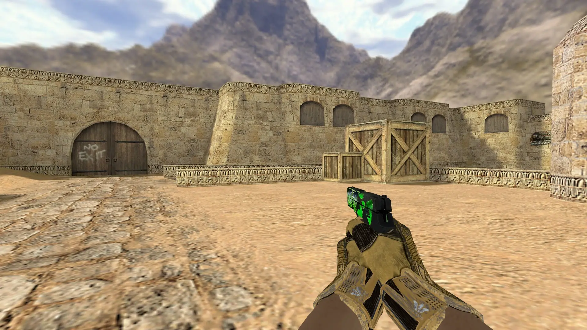 P228 — Sport Gloves Arid Pack — de_dust2 (first person)