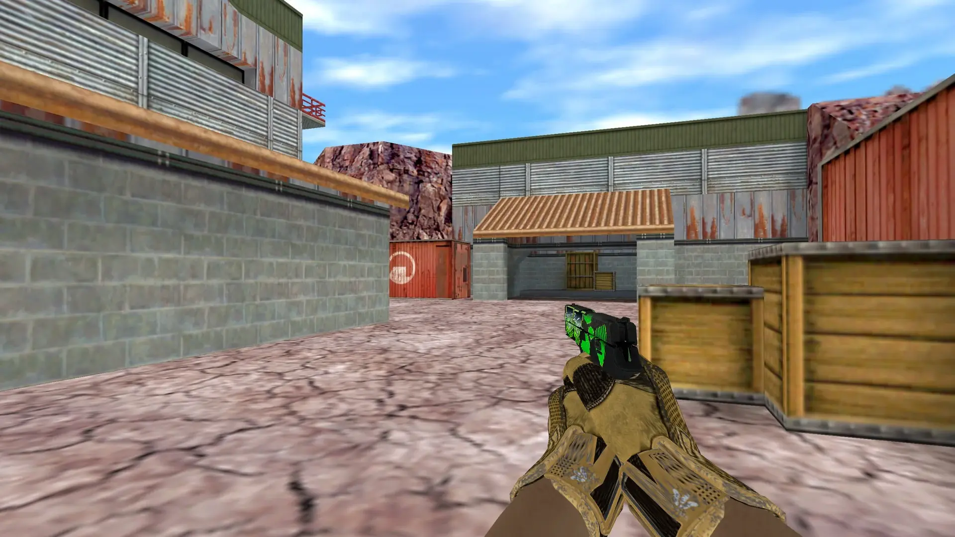 P228 — Sport Gloves Arid Pack — de_nuke (first person)