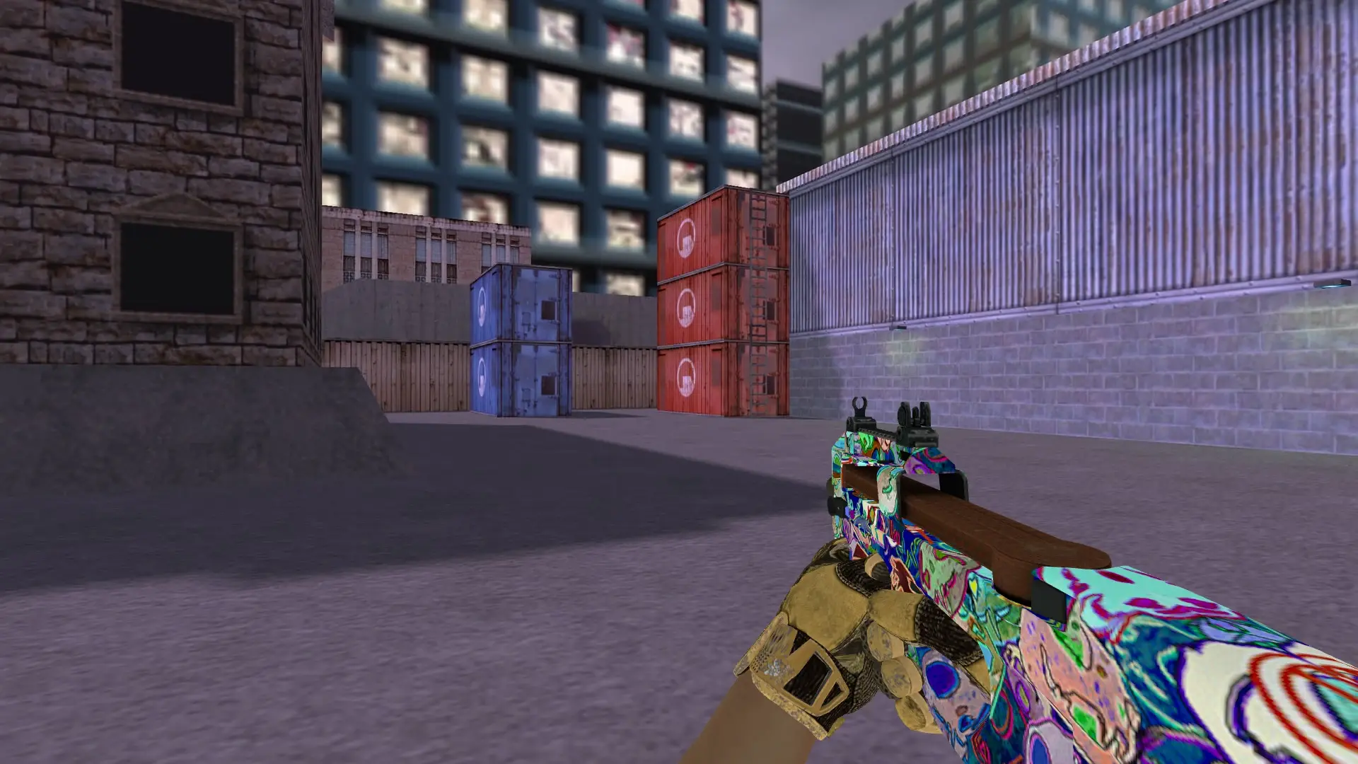 P90 — Sport Gloves Arid Pack — cs_assault (first person)