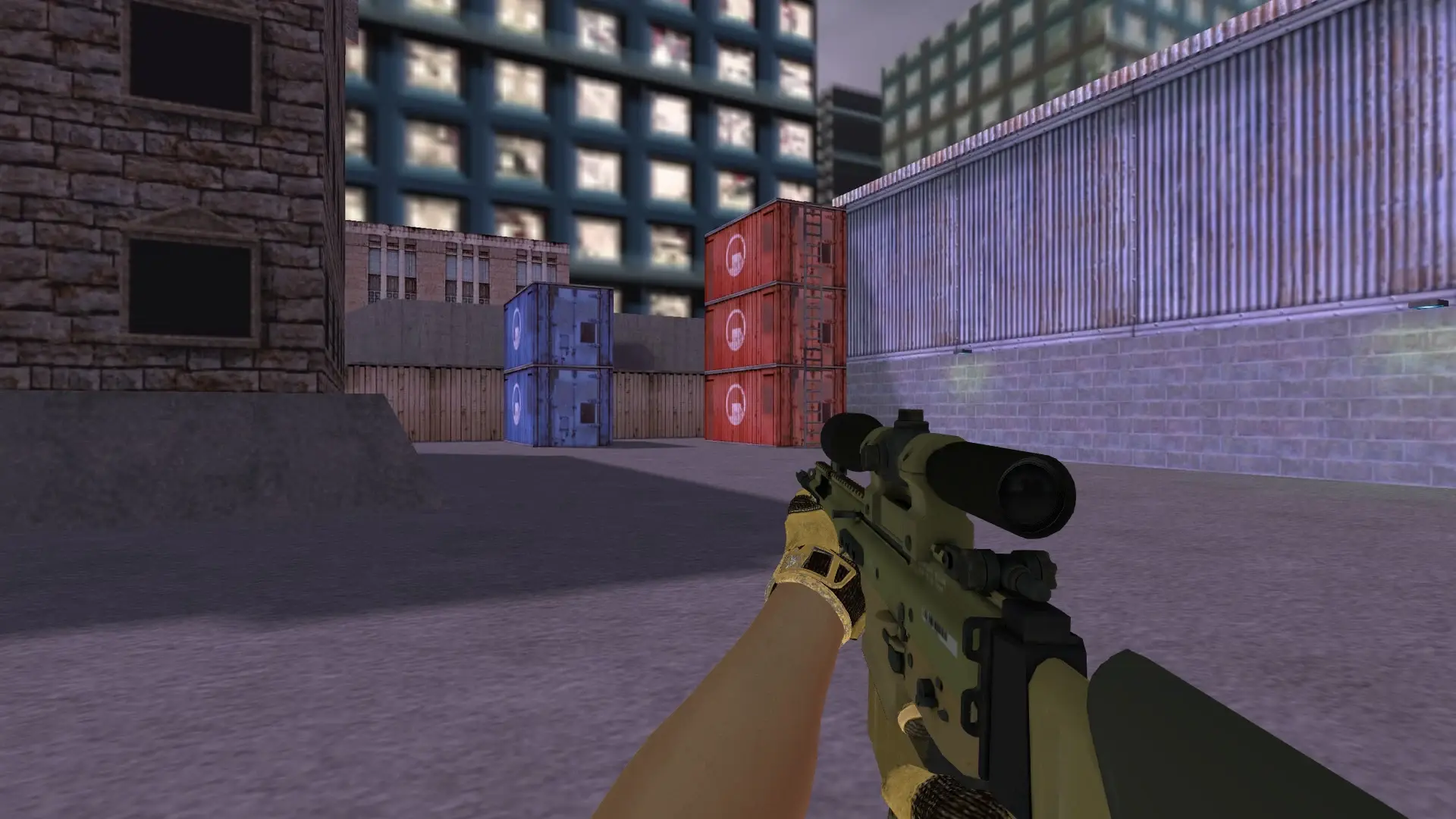SG550 — Sport Gloves Arid Pack — cs_assault (first person)