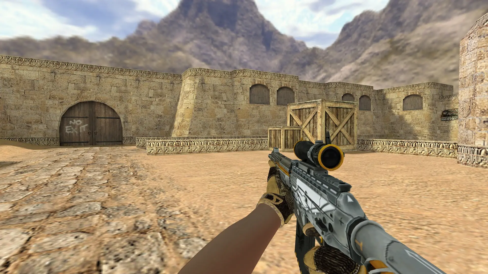 SG552 — Sport Gloves Arid Pack — de_dust2 (first person)
