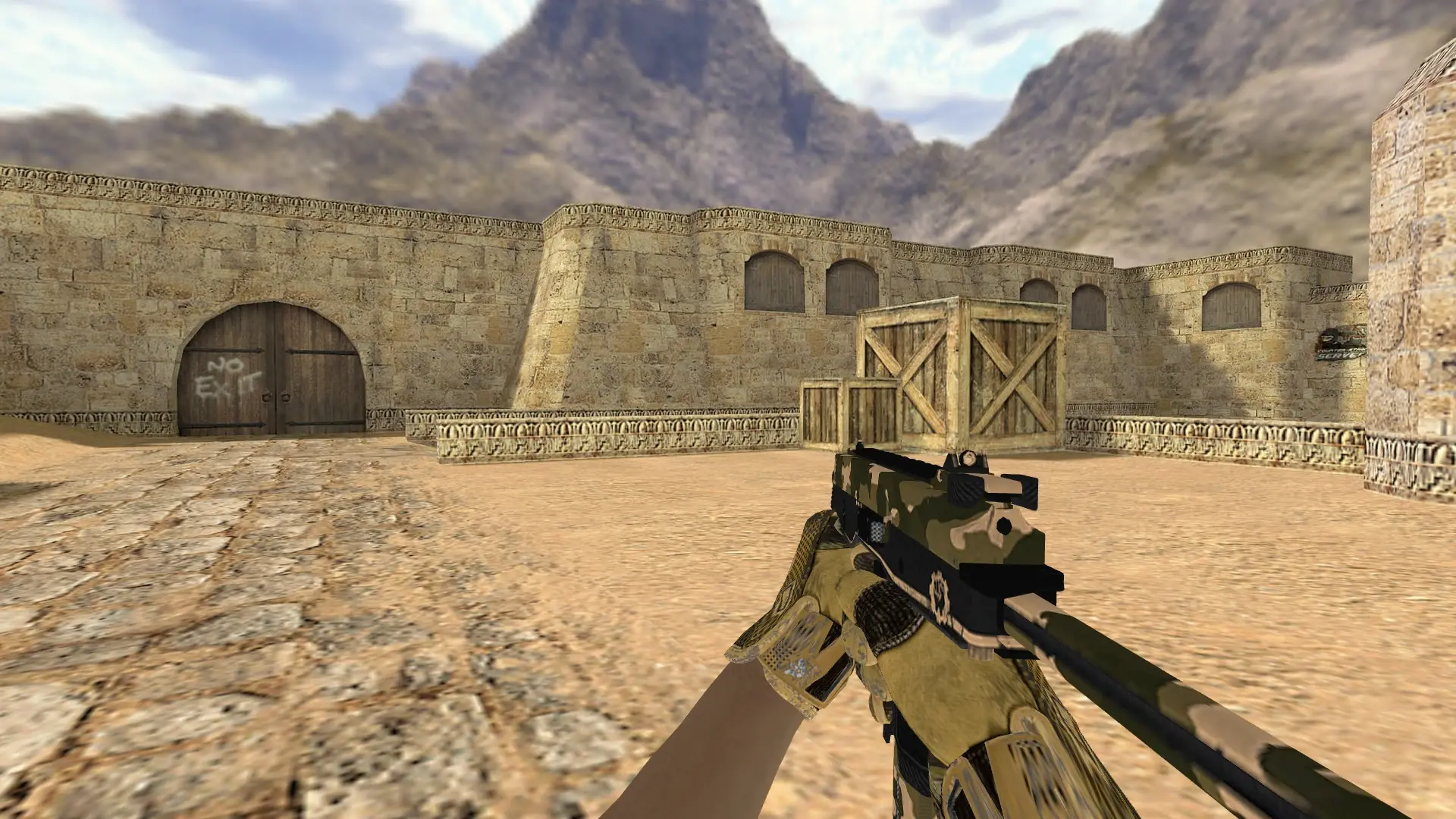 TMP — Sport Gloves Arid Pack — de_dust2 (first person)