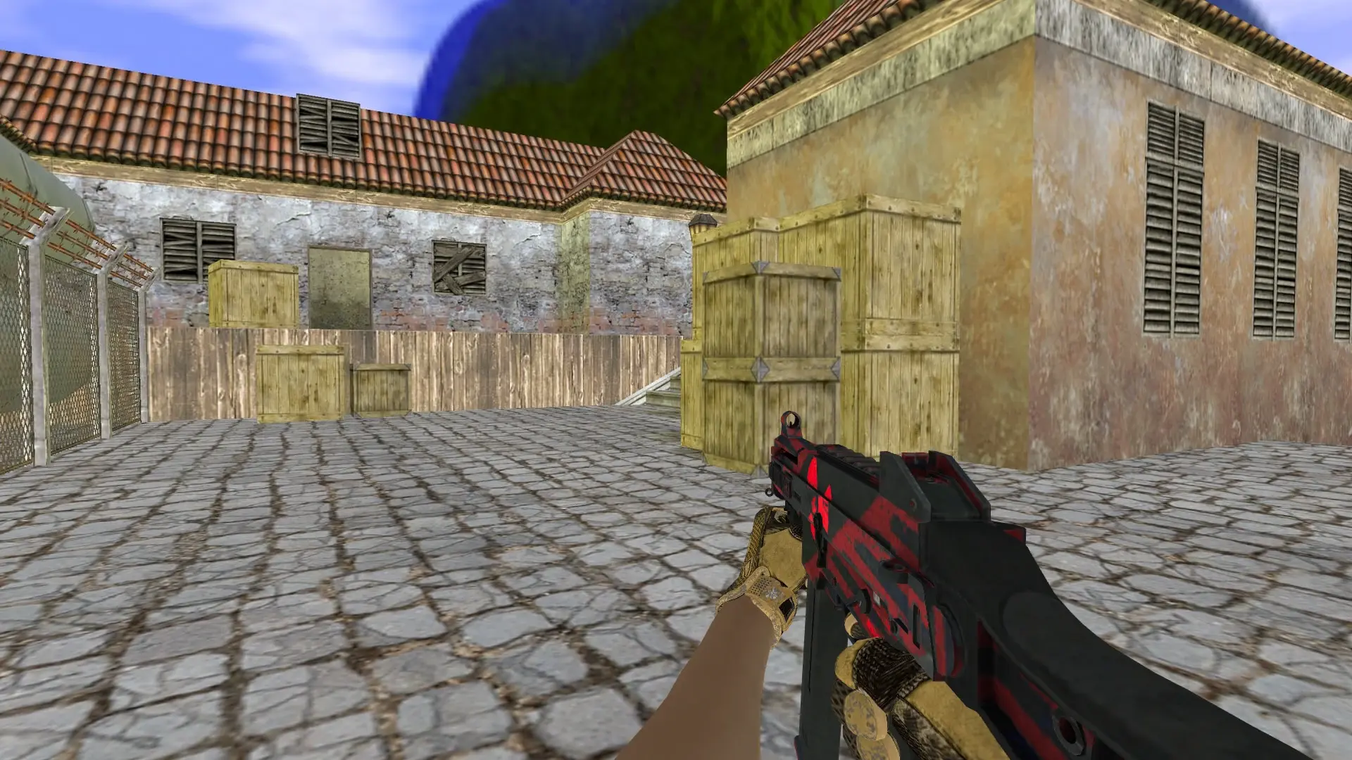 UMP-45 — Sport Gloves Arid Pack — de_inferno (first person)