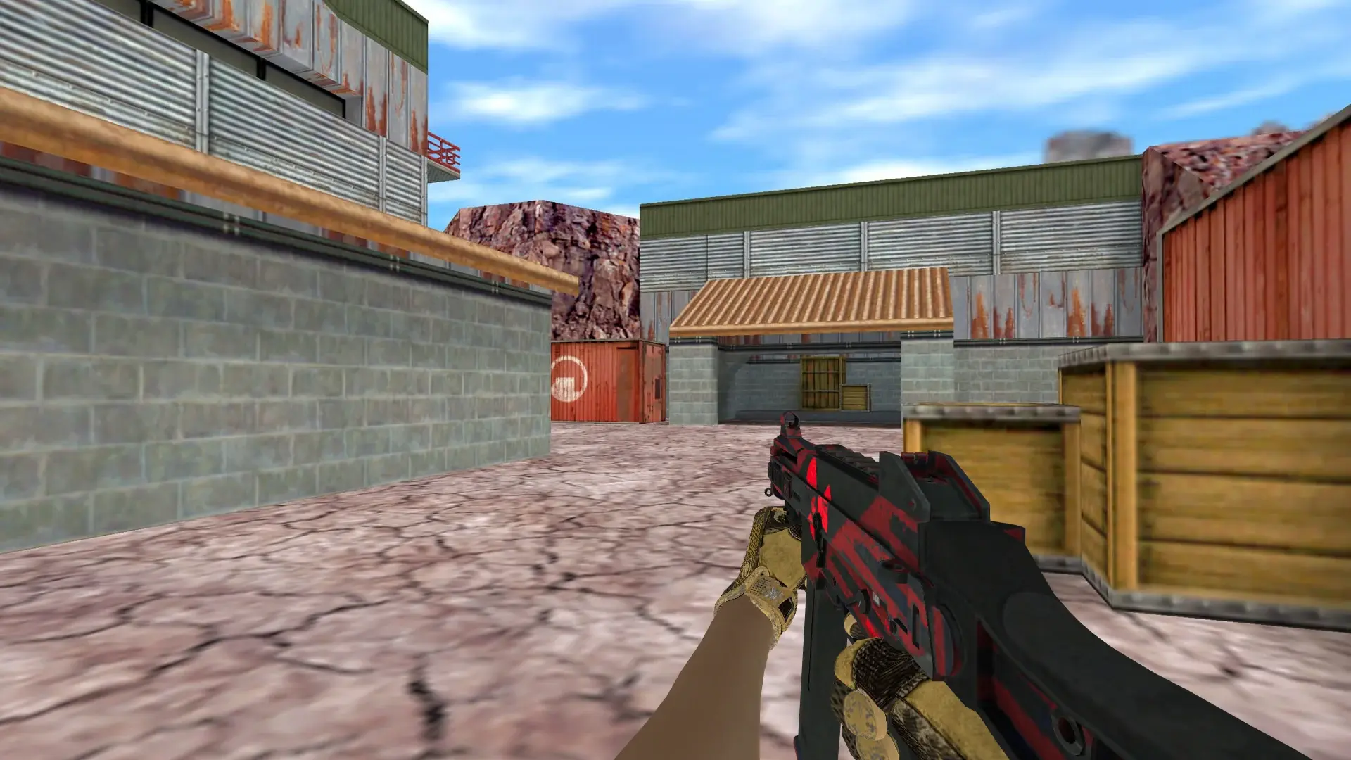 UMP-45 — Sport Gloves Arid Pack — de_nuke (first person)