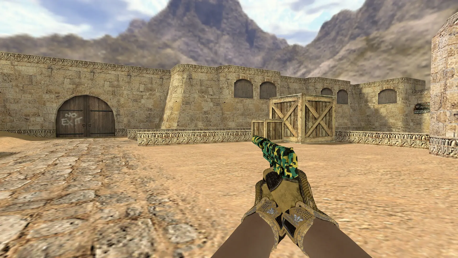 USP — Sport Gloves Arid Pack — de_dust2 (first person)