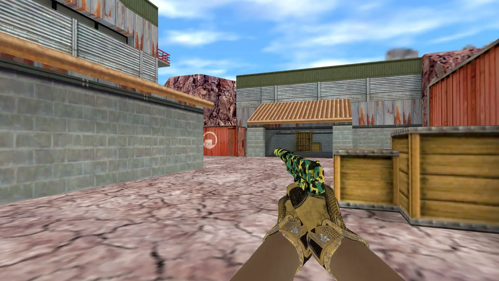 USP — Sport Gloves Arid Pack — de_nuke (first person)