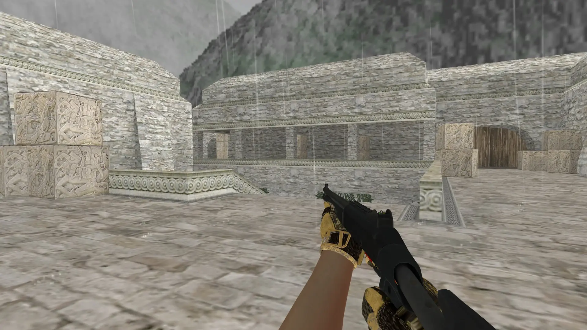 XM1014 — Sport Gloves Arid Pack — de_aztec (first person)