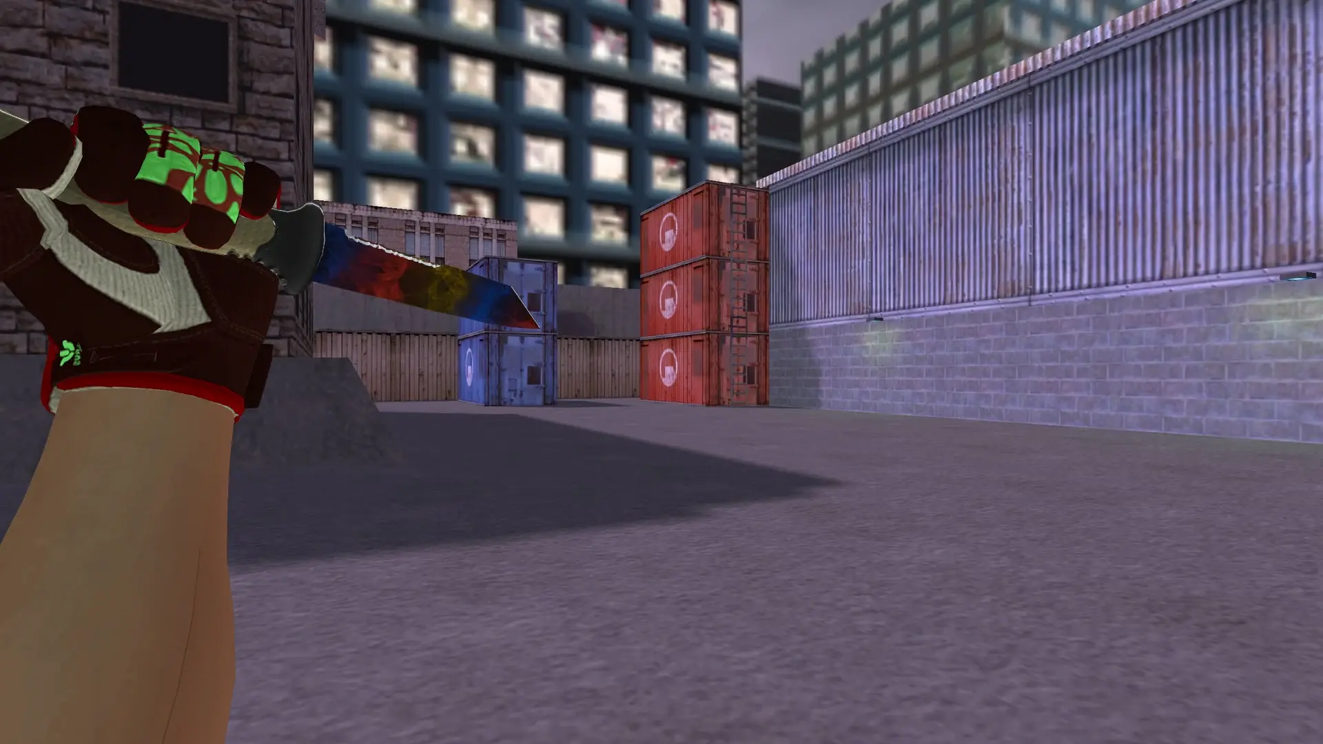 Ursus Marble Fade — Sport Gloves Bronze Morph Pack — cs_assault (first person)