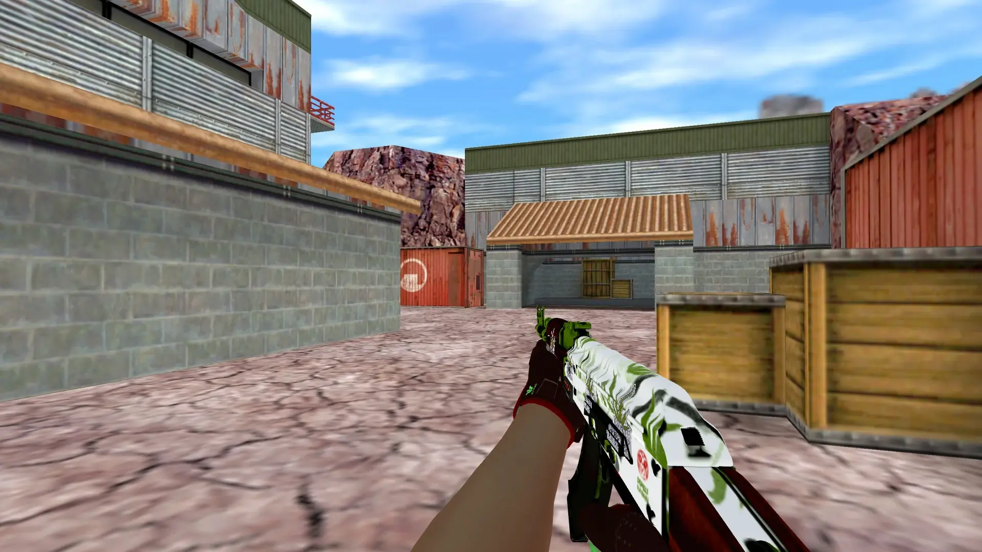 AK-47 — Sport Gloves Bronze Morph Pack — de_nuke (first person)