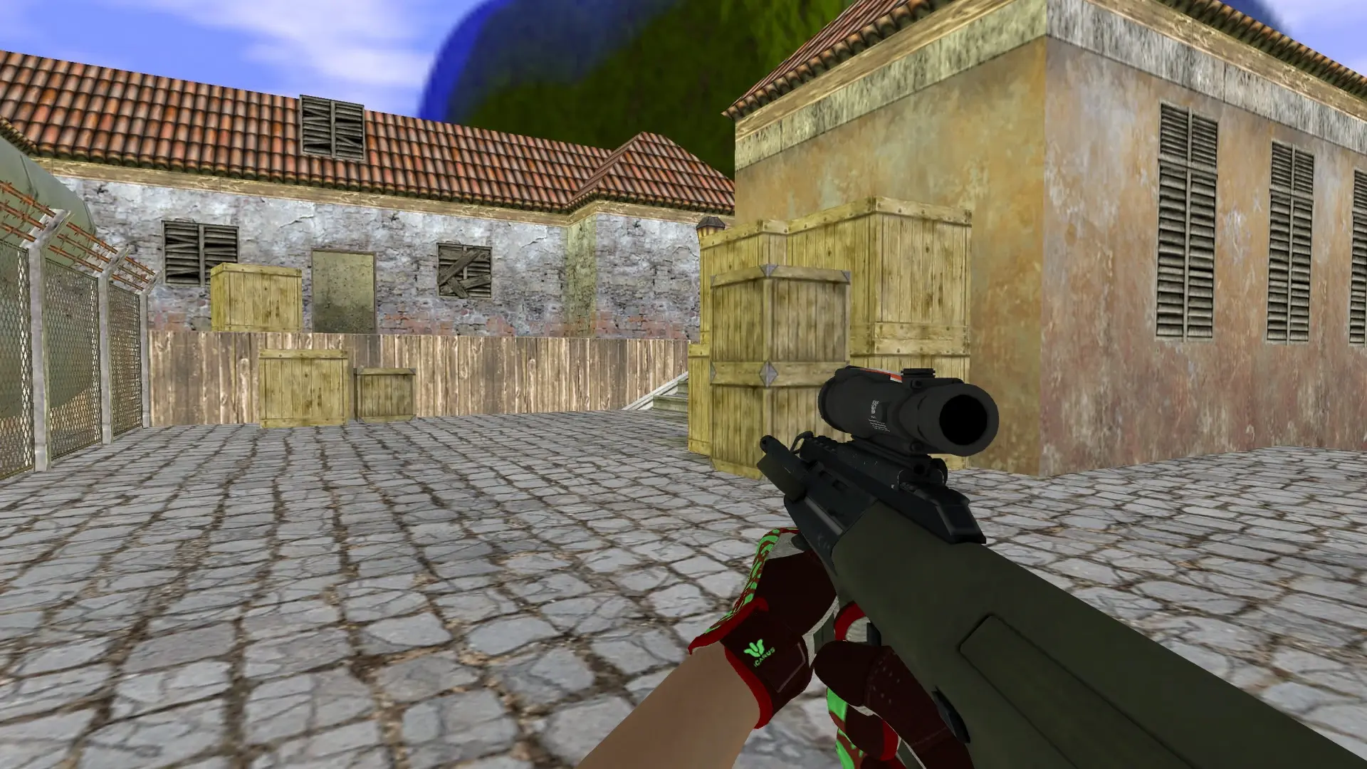AUG — Sport Gloves Bronze Morph Pack — de_inferno (first person)
