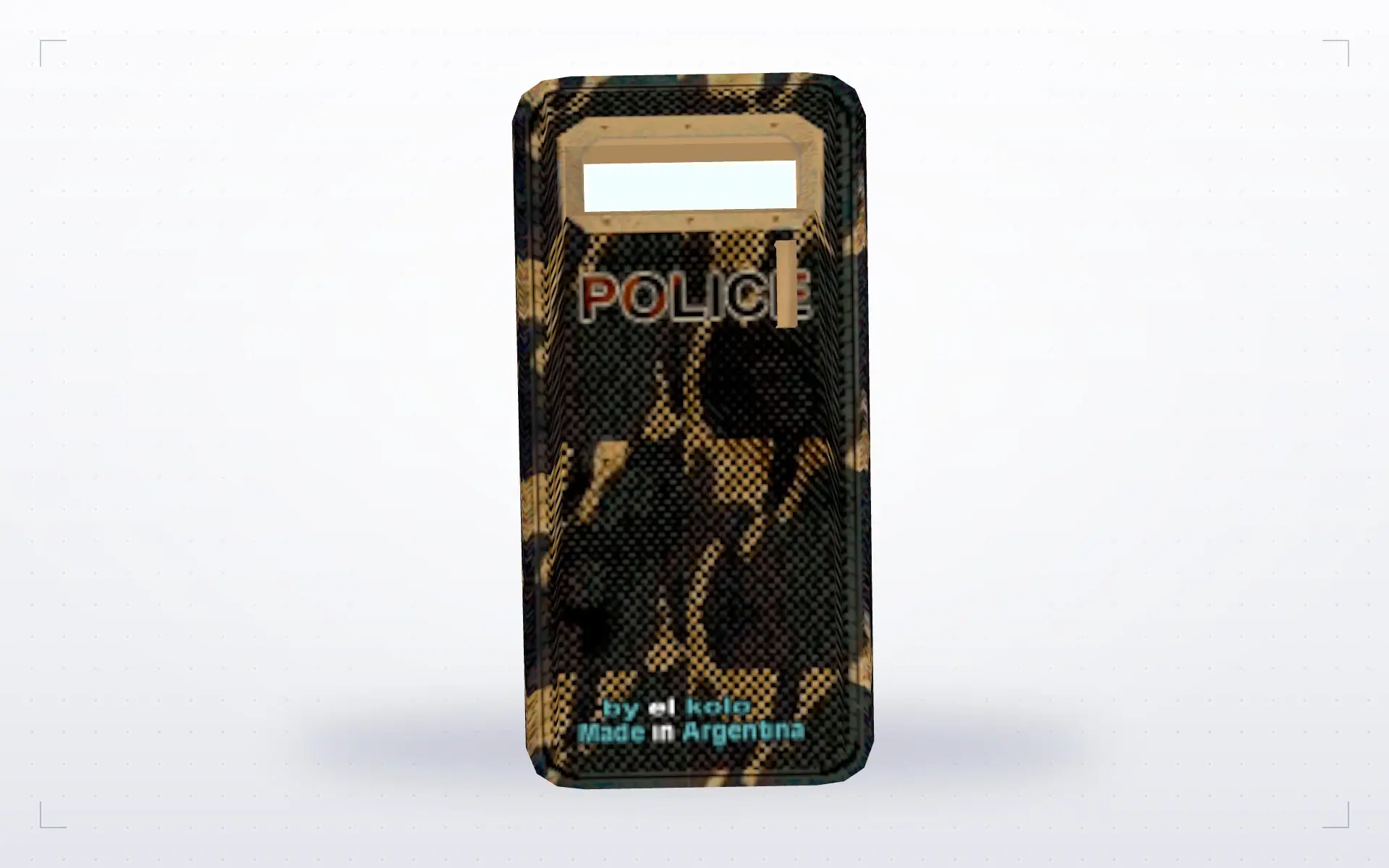 Police Camo Carbon Shield — underside