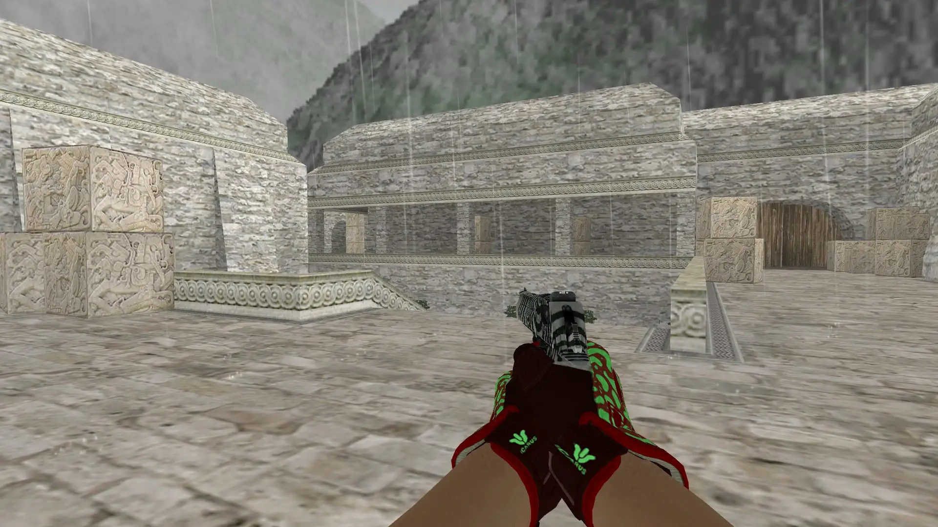 Desert Eagle — Sport Gloves Bronze Morph Pack — de_aztec (first person)