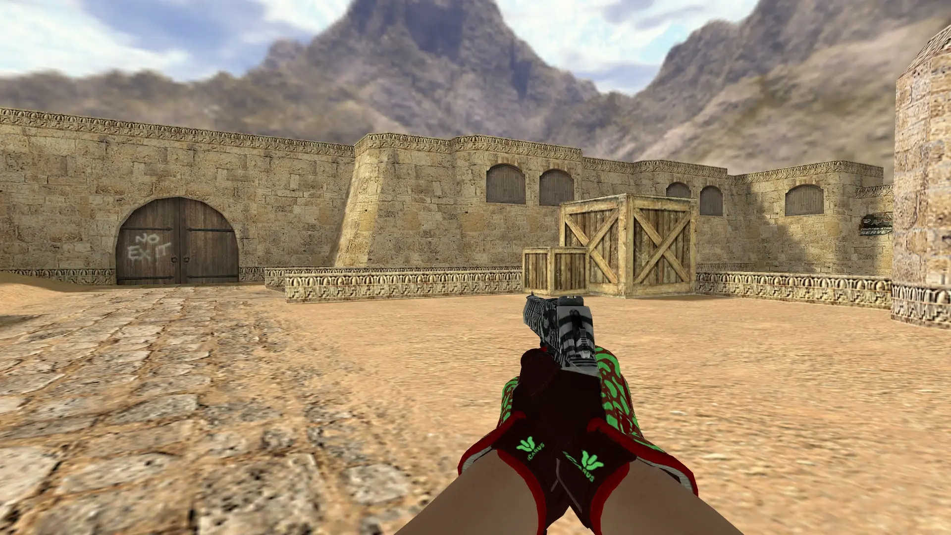 Desert Eagle — Sport Gloves Bronze Morph Pack — de_dust2 (first person)