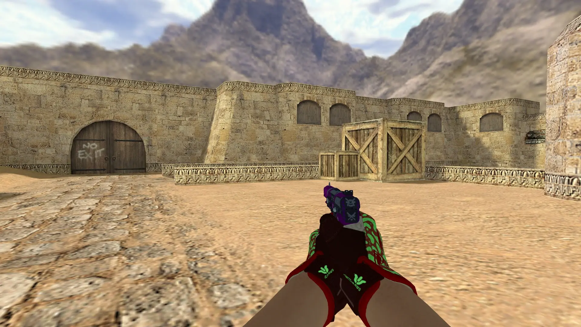 Five-SeveN — Sport Gloves Bronze Morph Pack — de_dust2 (first person)