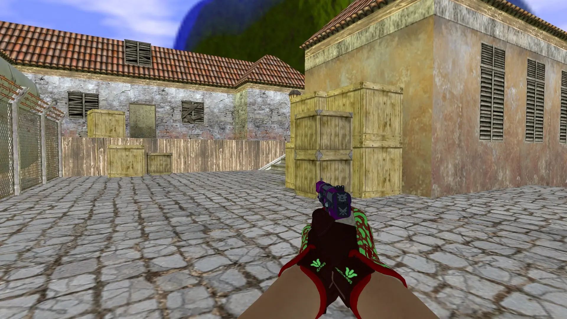 Five-SeveN — Sport Gloves Bronze Morph Pack — de_inferno (first person)