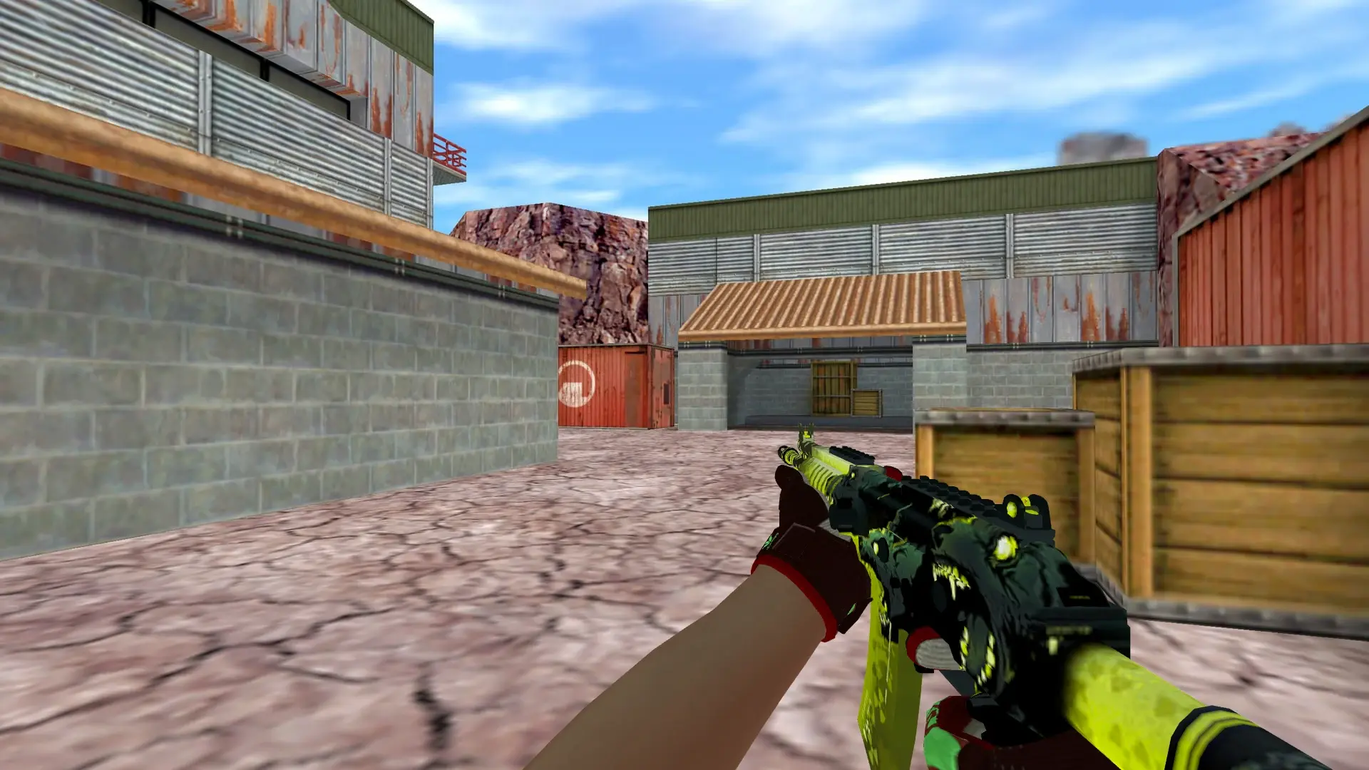 Galil AR — Sport Gloves Bronze Morph Pack — de_nuke (first person)