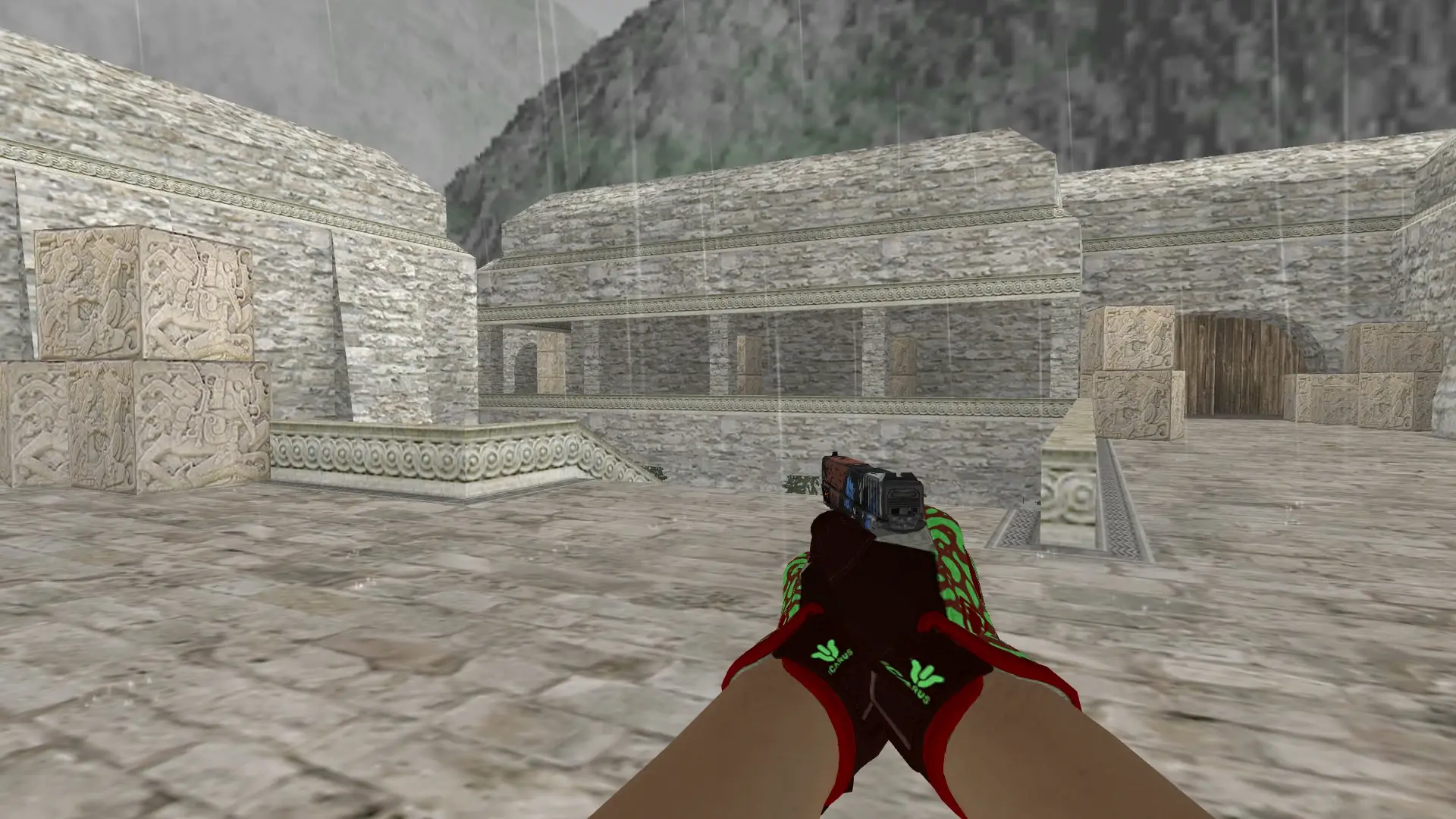Glock-18 — Sport Gloves Bronze Morph Pack — de_aztec (first person)