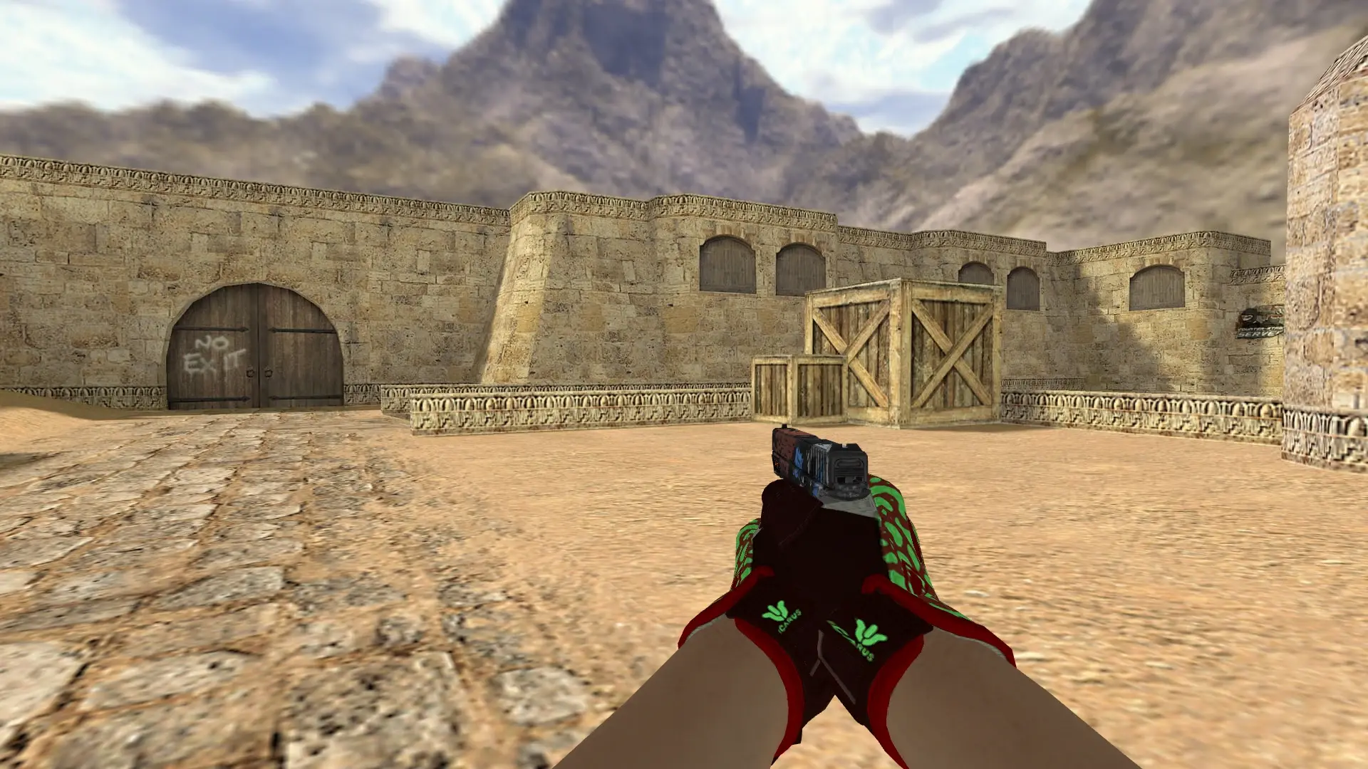 Glock-18 — Sport Gloves Bronze Morph Pack — de_dust2 (first person)