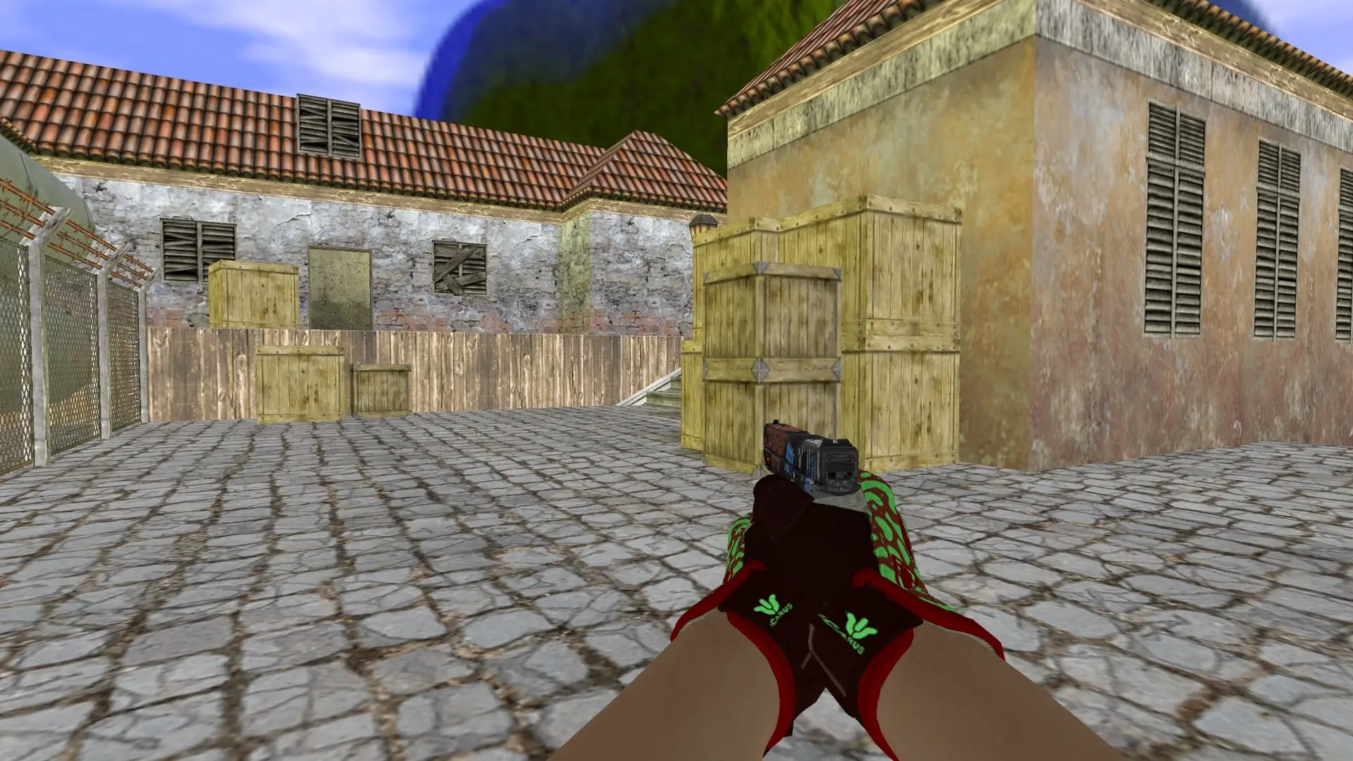 Glock-18 — Sport Gloves Bronze Morph Pack — de_inferno (first person)