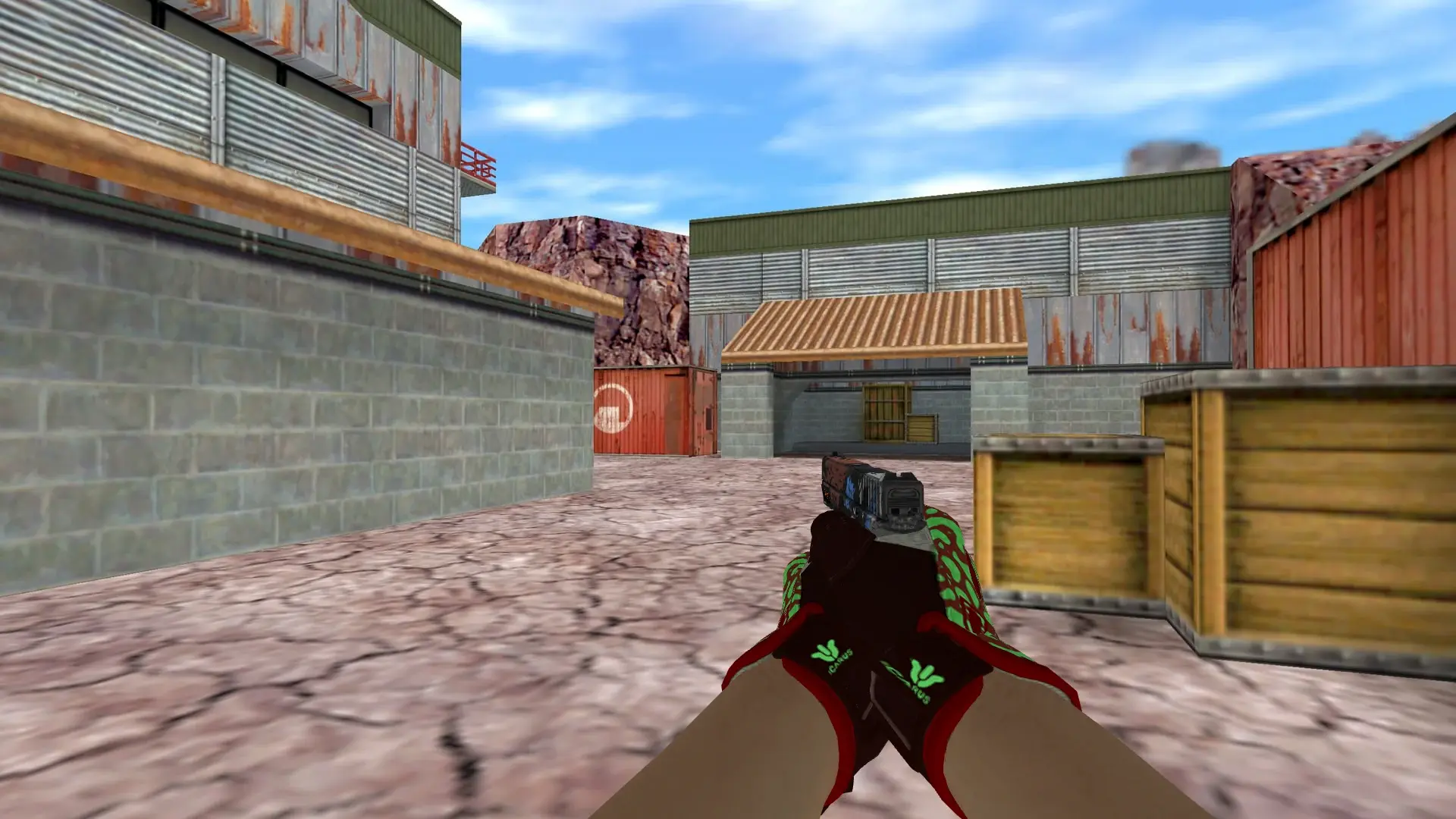Glock-18 — Sport Gloves Bronze Morph Pack — de_nuke (first person)