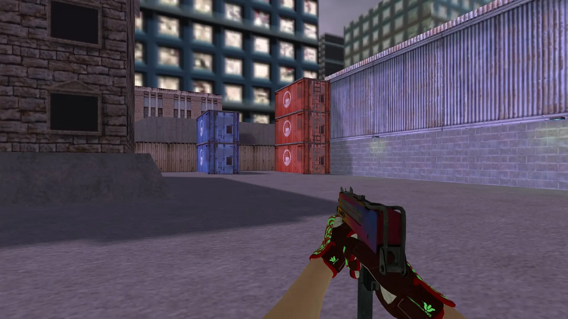 MAC-10 — Sport Gloves Bronze Morph Pack — cs_assault (first person)