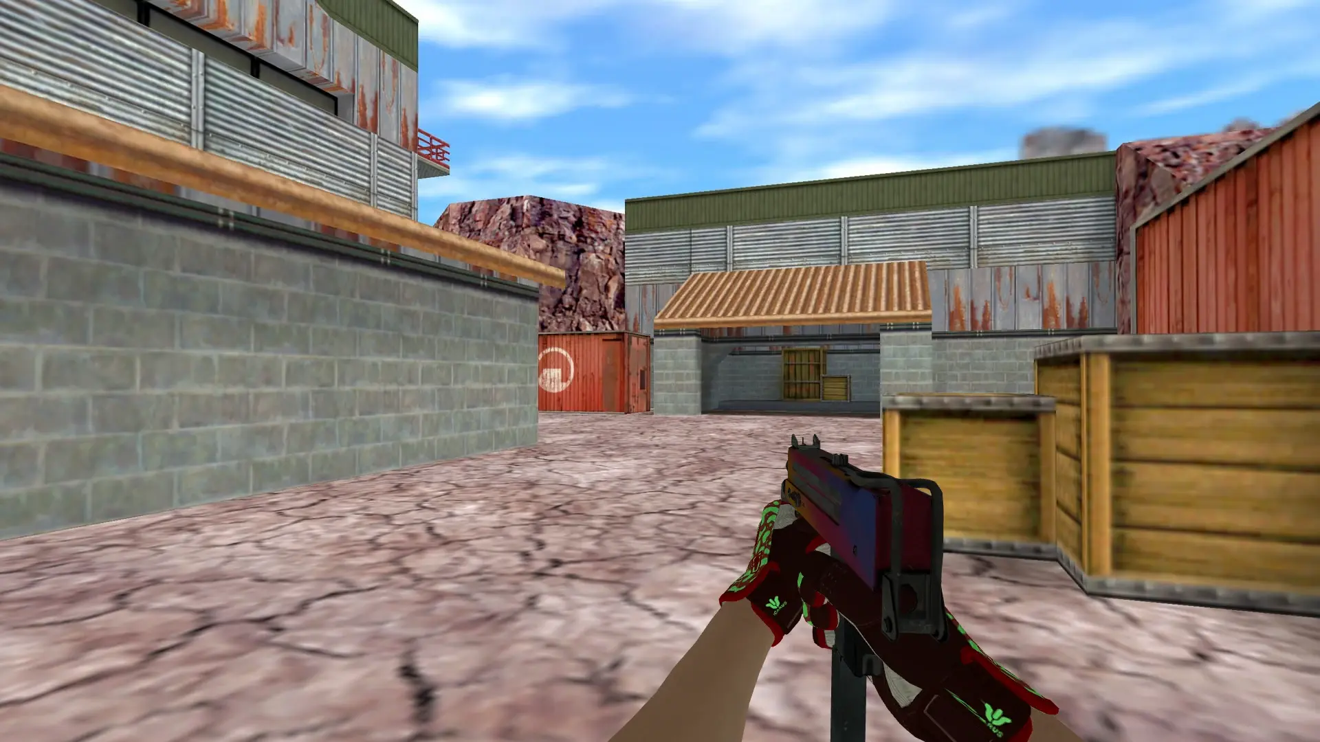MAC-10 — Sport Gloves Bronze Morph Pack — de_nuke (first person)