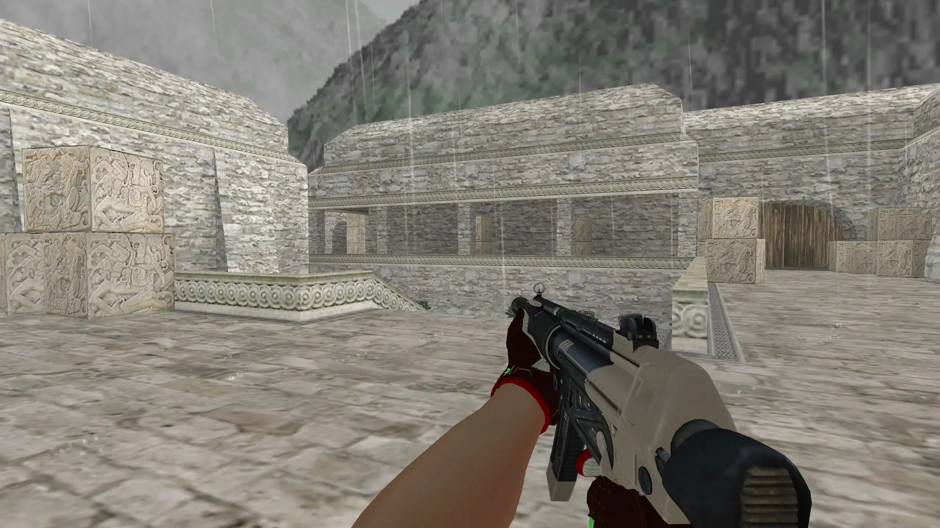 MP5 — Sport Gloves Bronze Morph Pack — de_aztec (first person)
