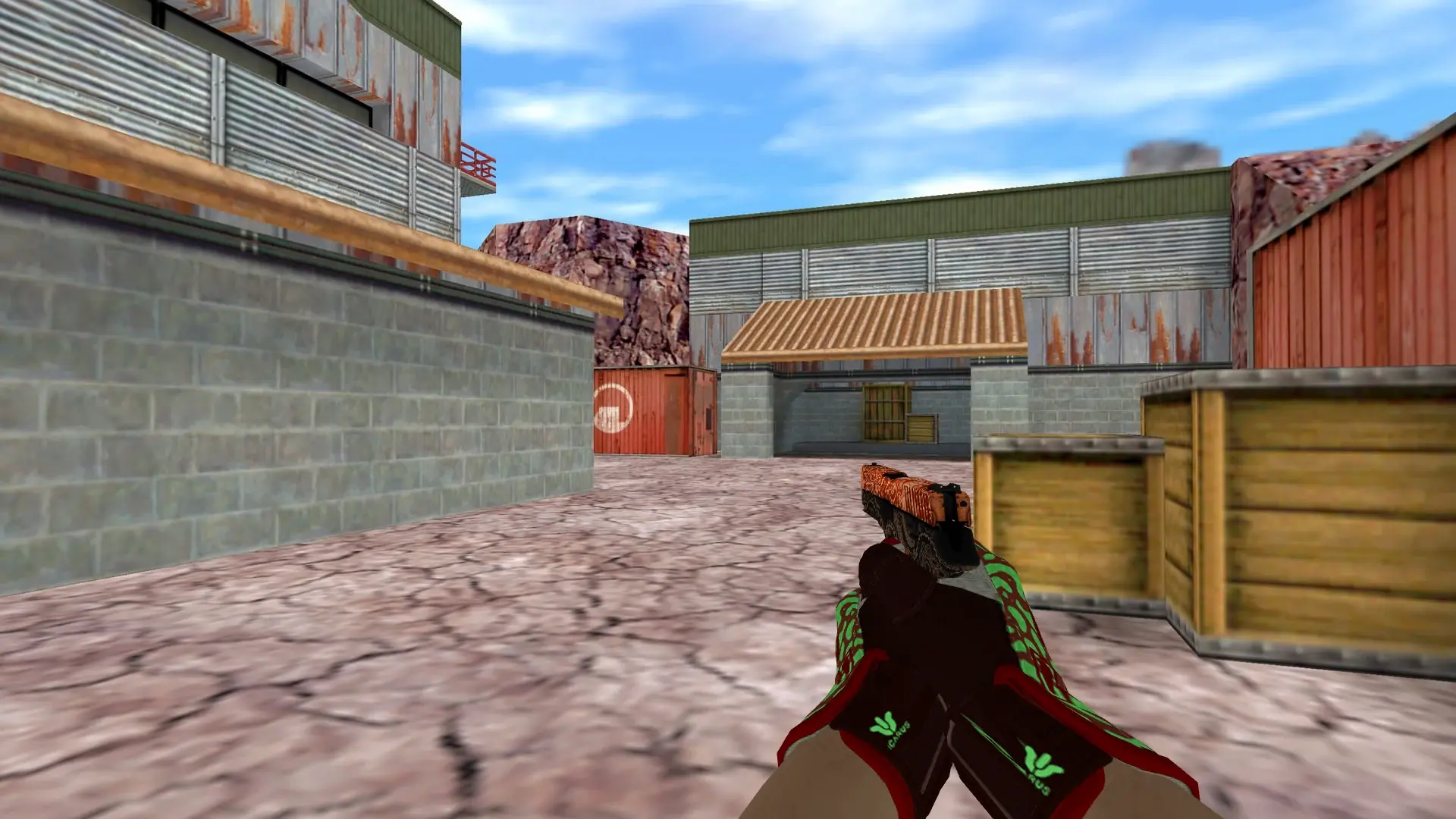 P228 — Sport Gloves Bronze Morph Pack — de_nuke (first person)