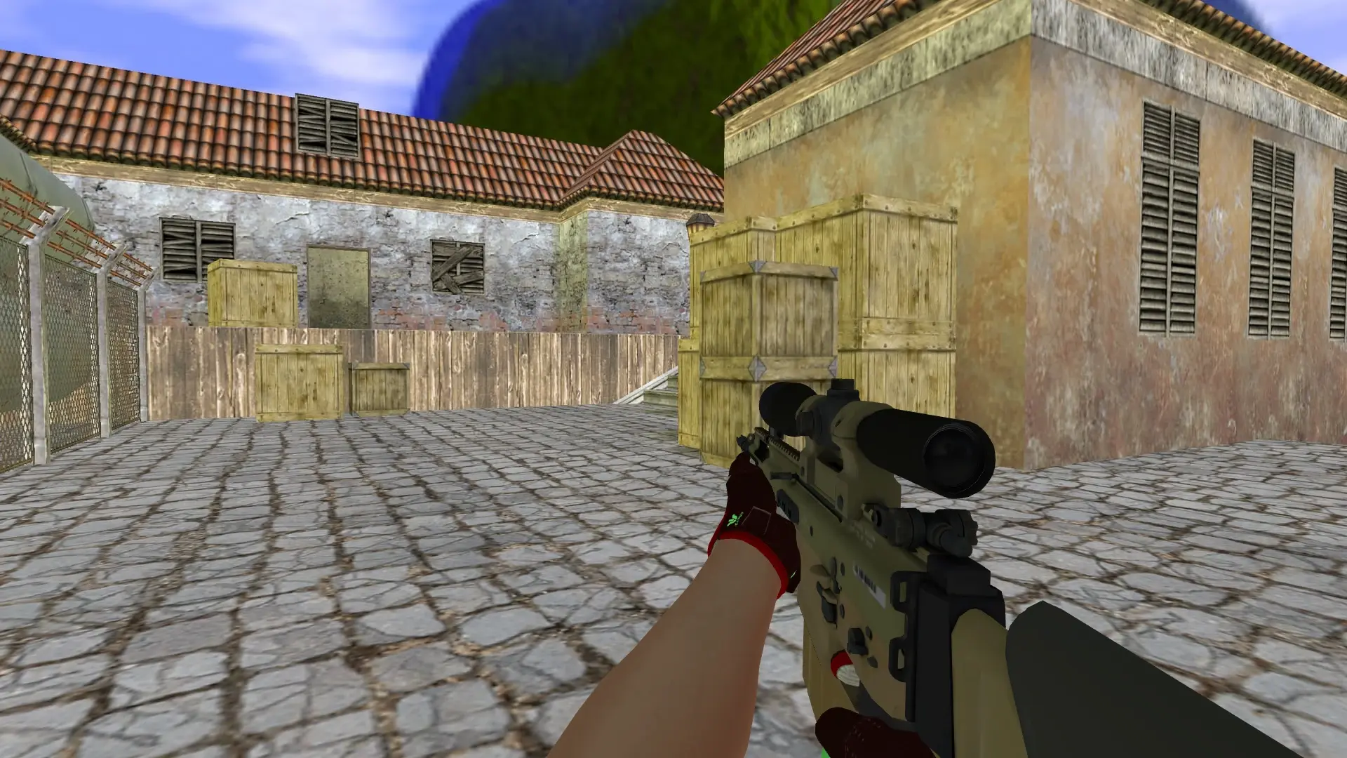 SG550 — Sport Gloves Bronze Morph Pack — de_inferno (first person)