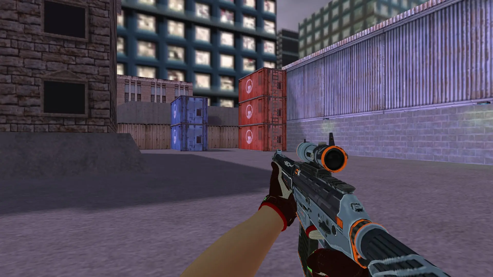 SG552 — Sport Gloves Bronze Morph Pack — cs_assault (first person)