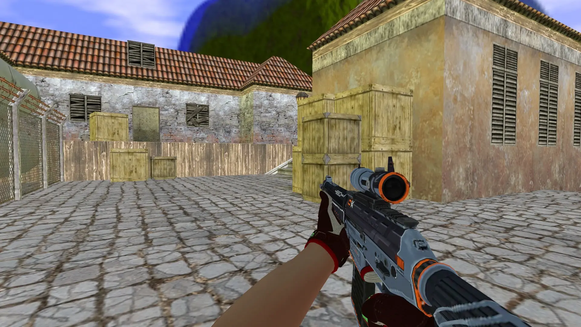 SG552 — Sport Gloves Bronze Morph Pack — de_inferno (first person)