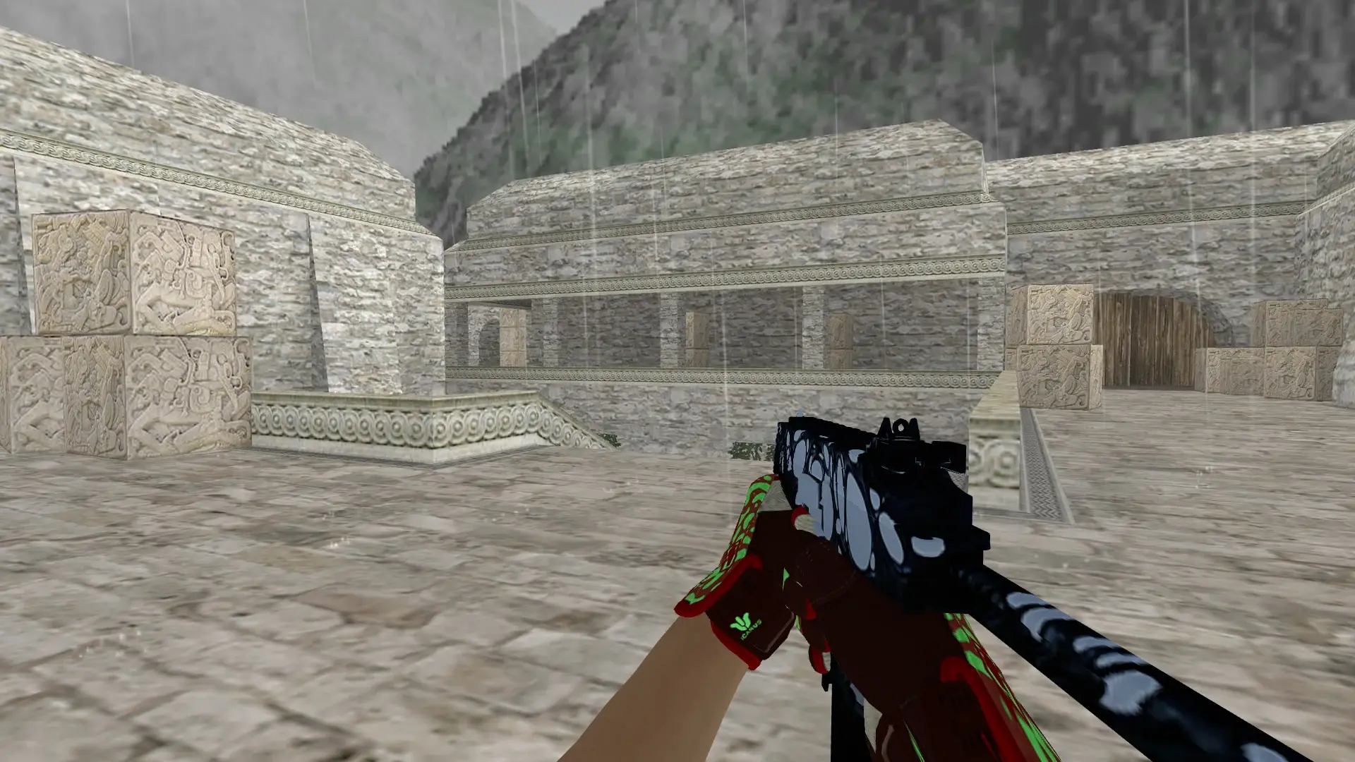 TMP — Sport Gloves Bronze Morph Pack — de_aztec (first person)