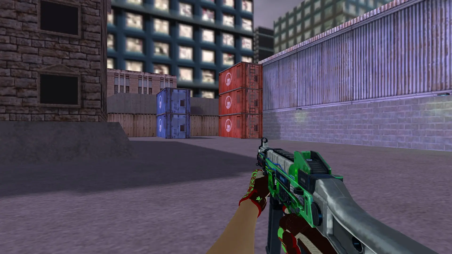 UMP-45 — Sport Gloves Bronze Morph Pack — cs_assault (first person)