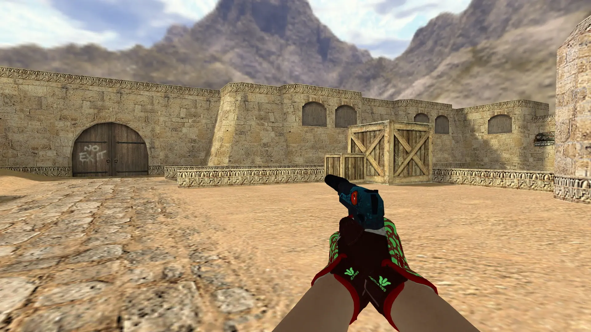 USP — Sport Gloves Bronze Morph Pack — de_dust2 (first person)