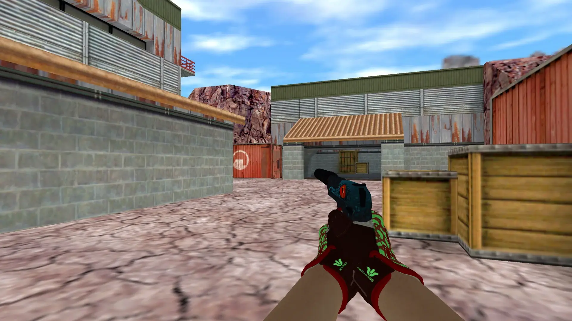 USP — Sport Gloves Bronze Morph Pack — de_nuke (first person)