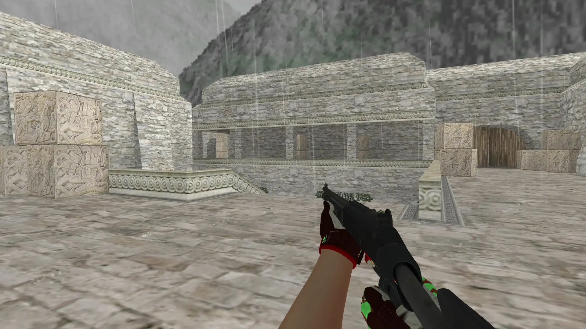 XM1014 — Sport Gloves Bronze Morph Pack — de_aztec (first person)