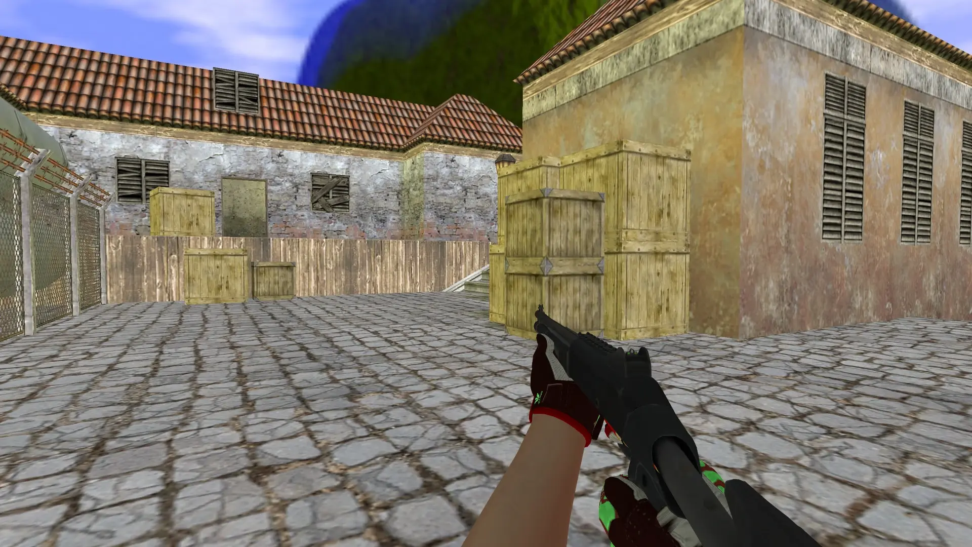 XM1014 — Sport Gloves Bronze Morph Pack — de_inferno (first person)